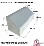 Bordillo 50x22x20x4 C7.